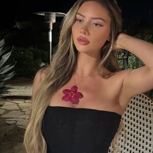 Real Handmade Plumeria Flower Necklace